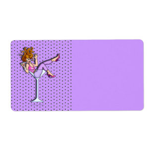 GIRL IN A MARTINI GLASS AVERY LABELS