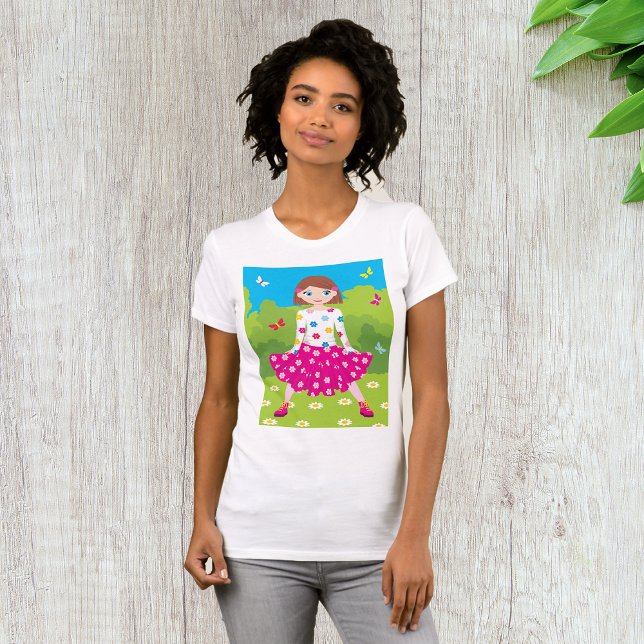 Girl In A Park Womens T-Shirt (Creator Uploaded)