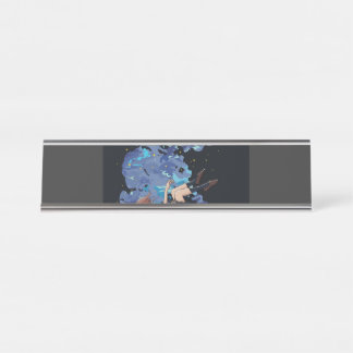 Girl in a Vacuum Desk Name Plate