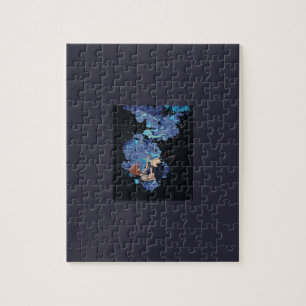 Girl in a Vacuum Jigsaw Puzzle