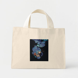Girl in a Vacuum Mini Tote Bag