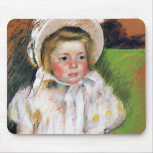 Girl in a White Bonnet, Mary Cassatt Mouse Pad