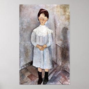 Girl in Blue, Modigliani Poster