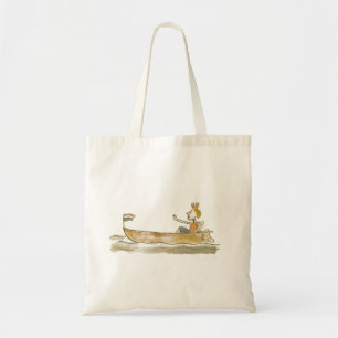 Girl in boat tote bag