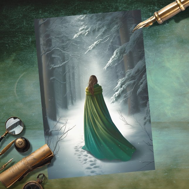 Girl in Forest 4 Decoupage Paper (Creator Uploaded)