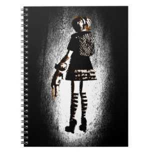 Girl in Goth Notebook