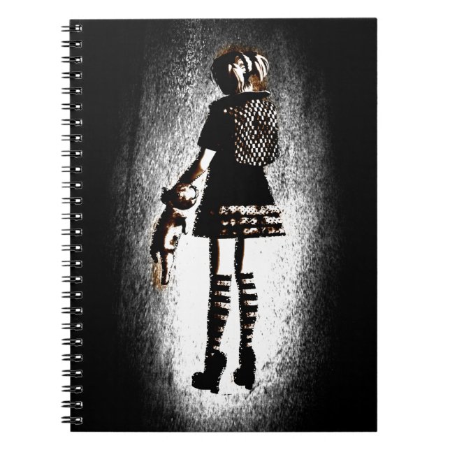Girl in Goth Notebook (Front)