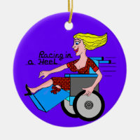 Girl in High Heel Wheelchair Amputee