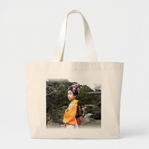 Girl in Kimono Bag