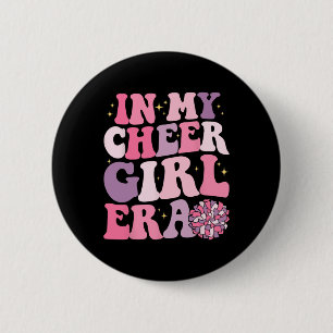 Girl In My Cheer Girl Era Cheerleader Cheerleading 6 Cm Round Badge