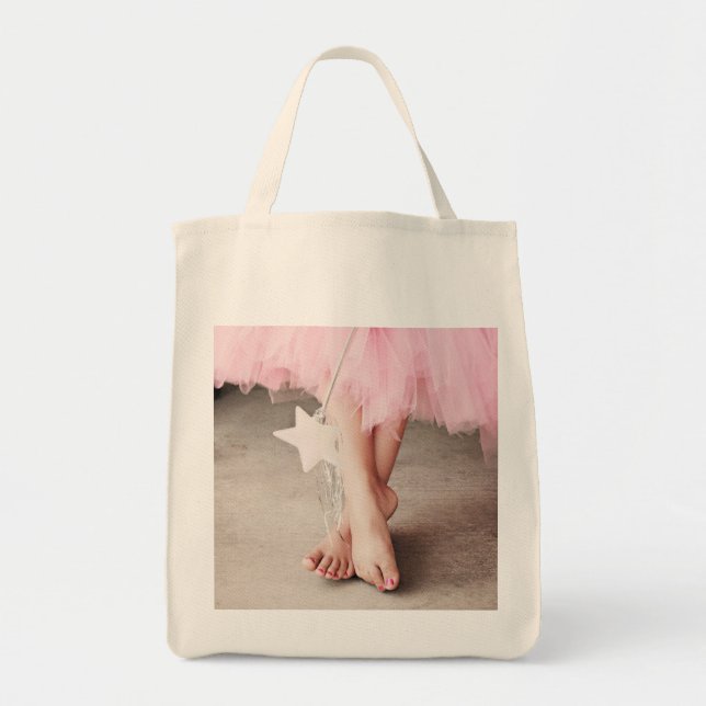 Girl in Pink Tutu Tote Bag (Front)