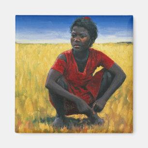 Girl in Red 1992 Magnet