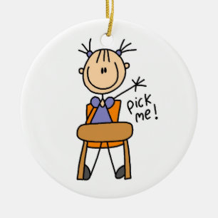 Girl in School Ceramic Ornament