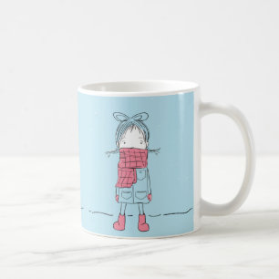 Girl in Snow Coffee Mug