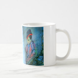 girl in stairwell mug