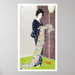 Girl in Summer Costume, Goyō Hashiguchi Poster
