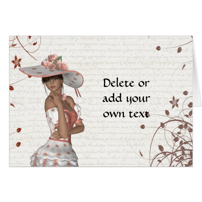 Girl in summer hat (Front Horizontal)