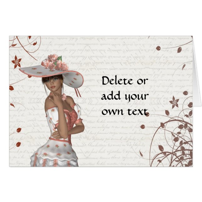 Girl in summer hat (Front Horizontal)