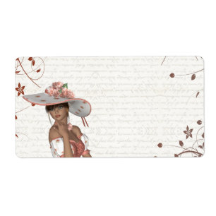 Girl in summer hat