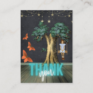 Girl In Swing Thank You For Your Purchase Card