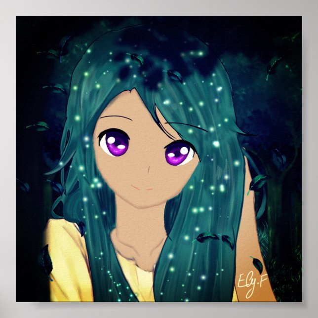 Girl in the forest poster (Front)