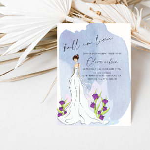 Girl in the Garden Bridal Shower - Elegant Floral  Invitation