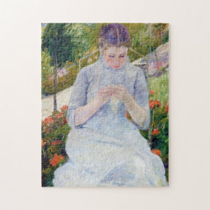 Girl in the Garden, Mary Cassatt Jigsaw Puzzle