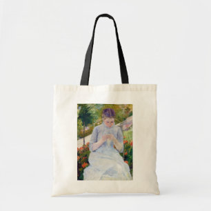 Girl in the Garden, Mary Cassatt Tote Bag