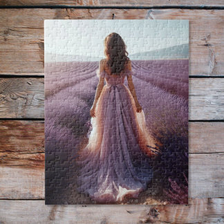 Girl in the lavender jigsaw puzzle
