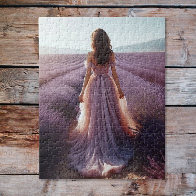 Girl in the lavender jigsaw puzzle (Creator Uploaded)