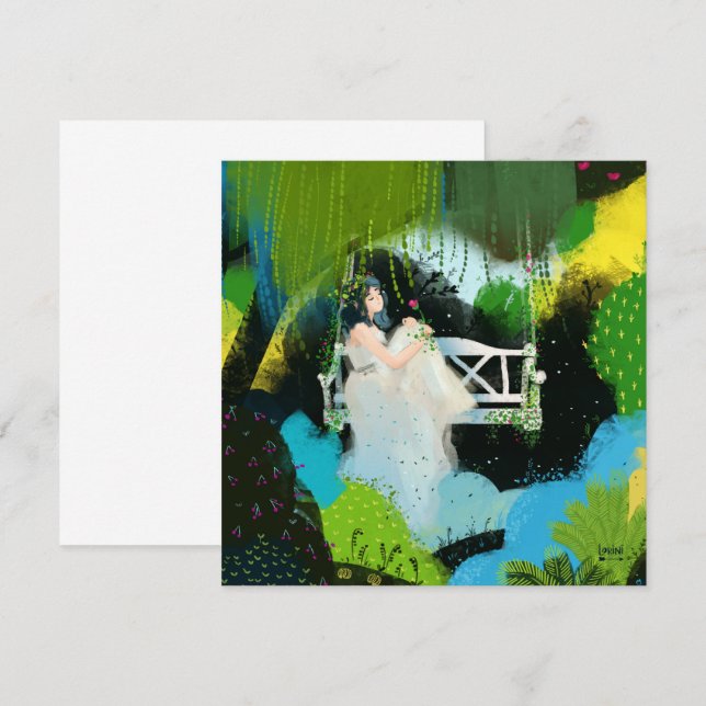 Girl in the willow invitation (Front/Back)