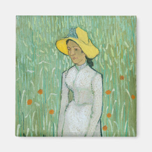 Girl in White by Vincent van Gogh Magnet