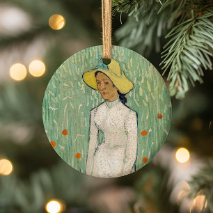 Girl in White   Vincent van Gogh Ceramic Ornament