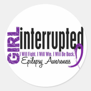 Girl Interrupted 1 Epilepsy Classic Round Sticker