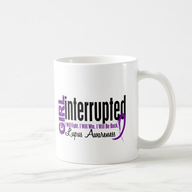 Girl Interrupted 1 Lupus Coffee Mug (Right)
