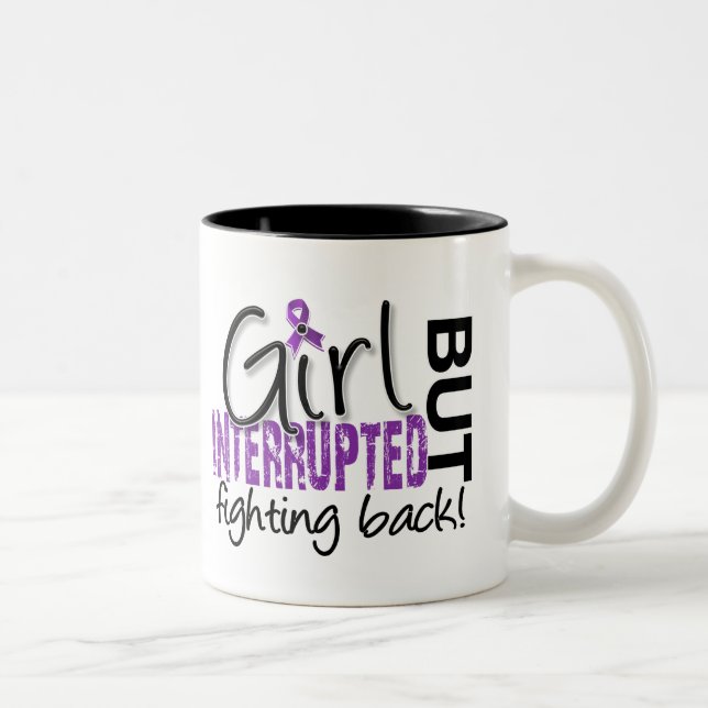 Girl Interrupted 2 Chiari Malformation Two-Tone Coffee Mug (Right)