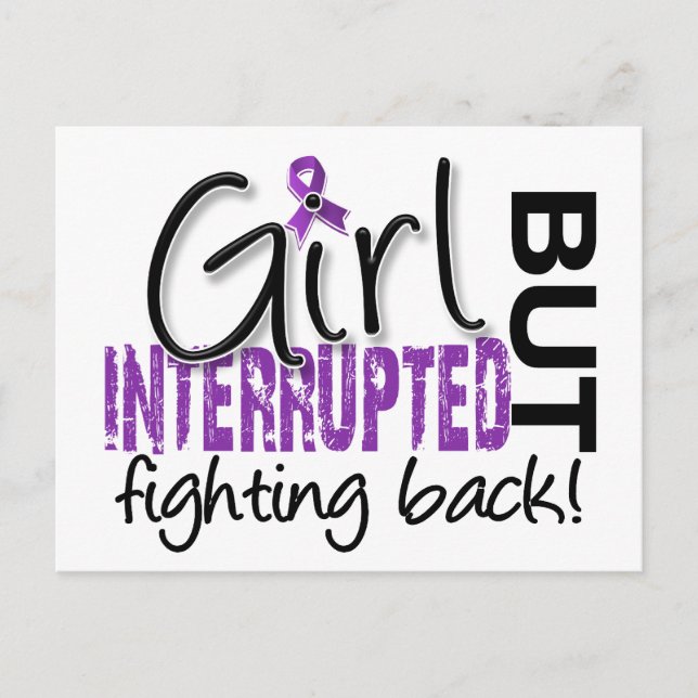 Girl Interrupted 2 Fibromyalgia Postcard (Front)