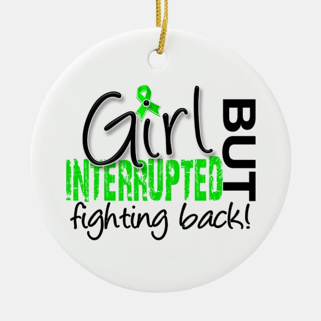 Girl Interrupted 2 Lyme Disease Ceramic Ornament (Front)
