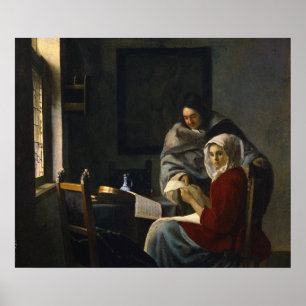 Girl Interrupted at Her Music — Vermeer Poster