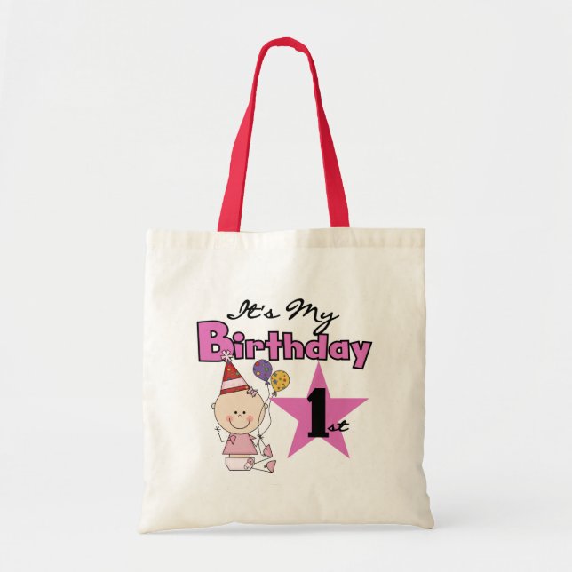 Girl It's My Birthday Tshirts and Gifts Tote Bag (Front)