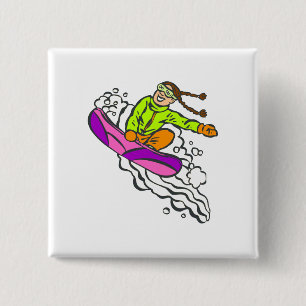 Girl Jumper 15 Cm Square Badge