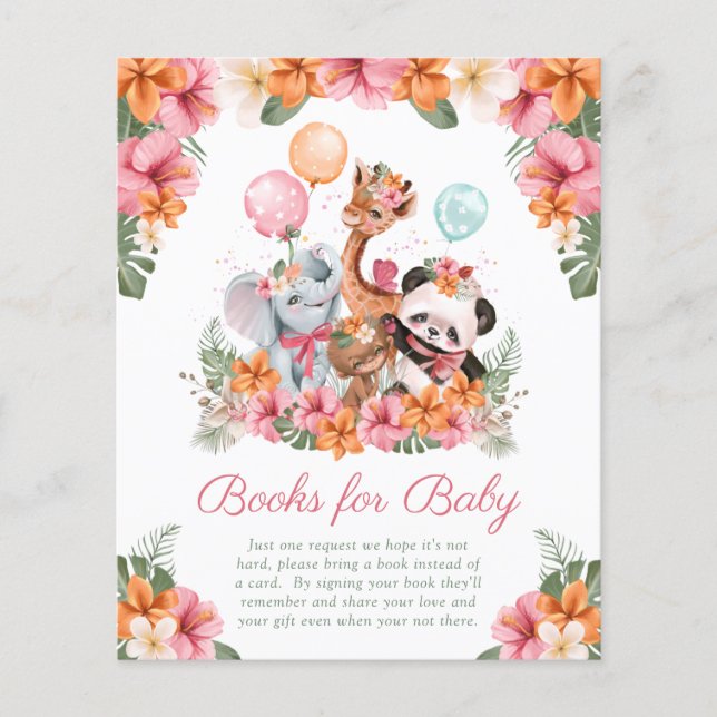 Girl Jungle Safari Books for Baby (Front)