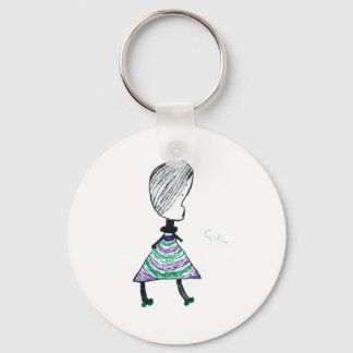 Girl Key Ring