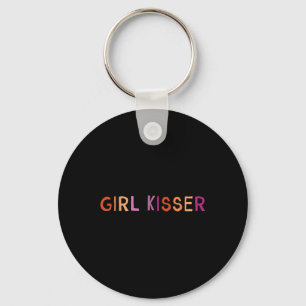 Girl Kisser Lesbian Lgbtq Key Ring