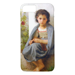 Girl Knitting, Bouguereau iPhone 8/7 Case