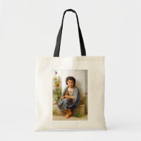 Girl Knitting, Bouguereau