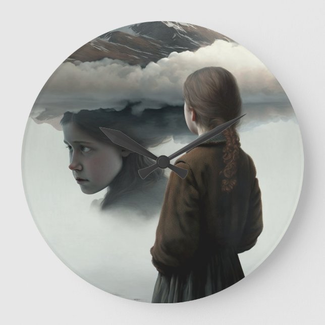 girl large clock (Front)