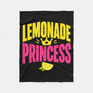 Girl Lemonade Stand Princess Family Lemonade Fleece Blanket