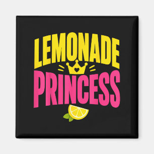 Girl Lemonade Stand Princess Family Lemonade Magnet