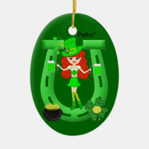 Girl Leprechaun 2 Ornament
